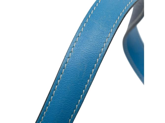 Double sens Hermès Blu Hermes foderato Sens 36 Tote bag - vista 13