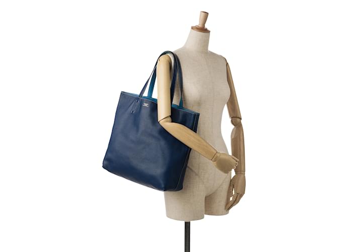 Double sens Hermès Blu Hermes foderato Sens 36 Tote bag - vista 15