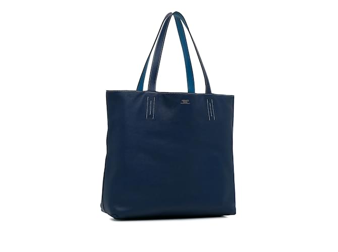 Double sens Hermès Blu Hermes foderato Sens 36 Tote bag - vista 2