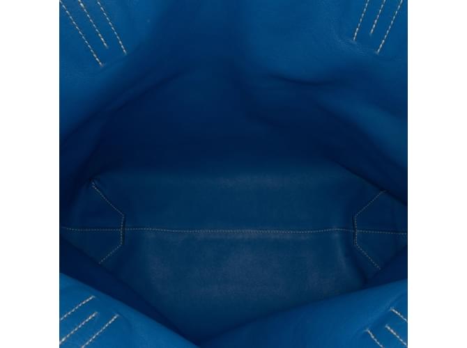 Double sens Hermès Blu Hermes foderato Sens 36 Tote bag - vista 5
