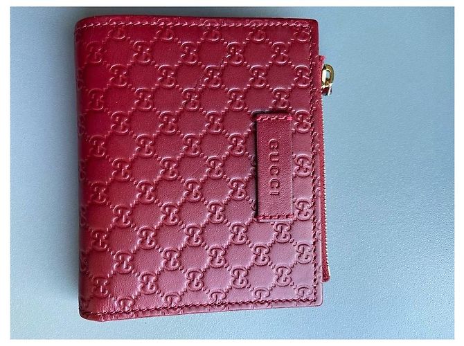 Gucci Leder Geldbörse Rot G Logo - Ansicht 4