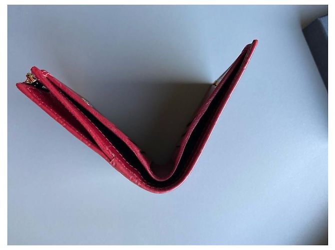 Gucci Leder Geldbörse Rot G Logo - Ansicht 6