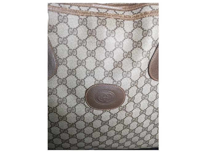 Gucci Monogramm Tote Bag Beige Stoff - Ansicht 3