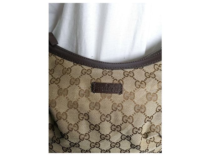 Borsa a tracolla Gucci marrone in tessuto - vista 2