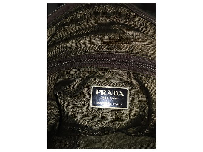 Borsa Prada Verde chiaro in tessuto - vista 10