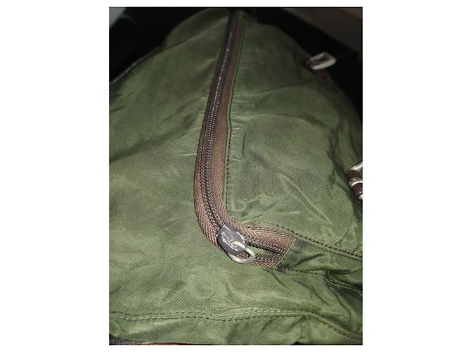 Borsa Prada Verde chiaro in tessuto - vista 12