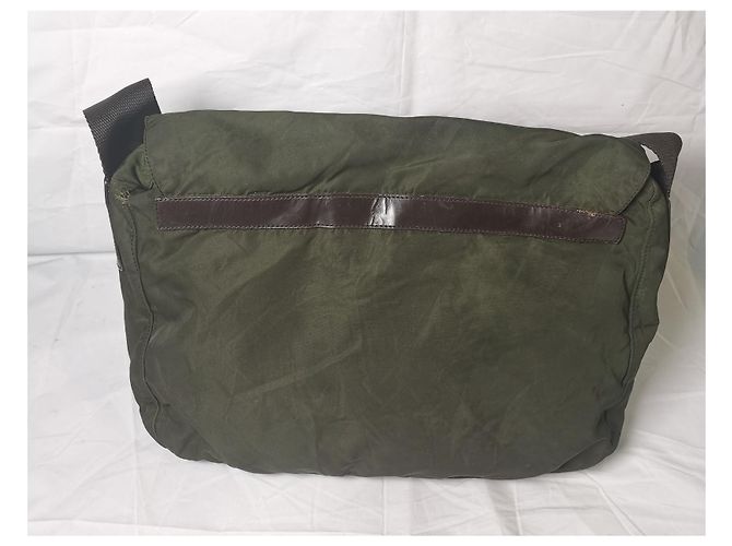 Borsa Prada Verde chiaro in tessuto - vista 5