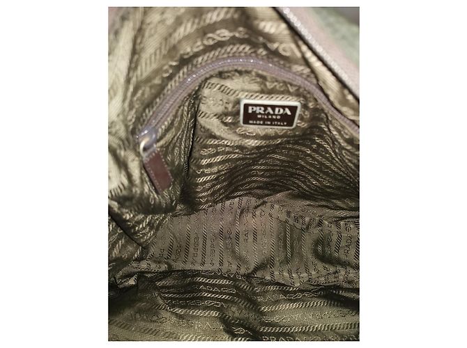 Borsa Prada Verde chiaro in tessuto - vista 9