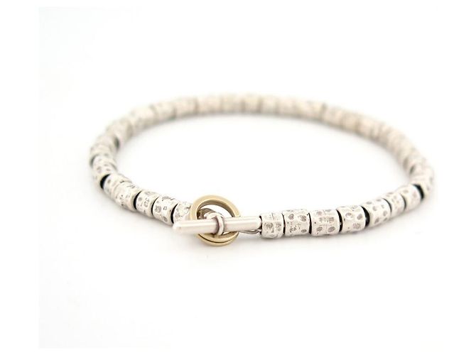 Dodo Pomellato BRACCIALE POMELLATO DODO GRANELLI MISURA 17.5 ARGENTO STERLING XL 925 10.9 BRACCIALE GR - vista 2