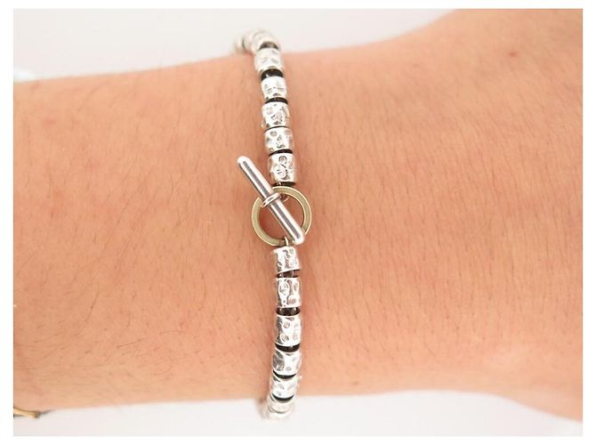 Dodo Pomellato BRACCIALE POMELLATO DODO GRANELLI MISURA 17 ARGENTO STERLING XL 925 10.9 PERLE GR - vista 6