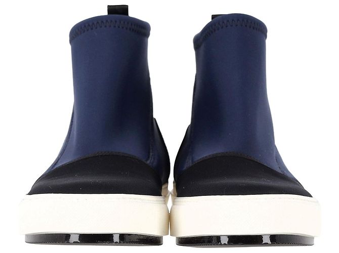 Stivaletti Sneaker Marni in Neoprene in Neoprene Blu Blu navy - vista 2