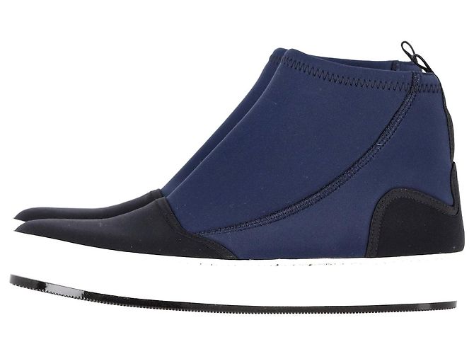 Stivaletti Sneaker Marni in Neoprene in Neoprene Blu Blu navy - vista 3