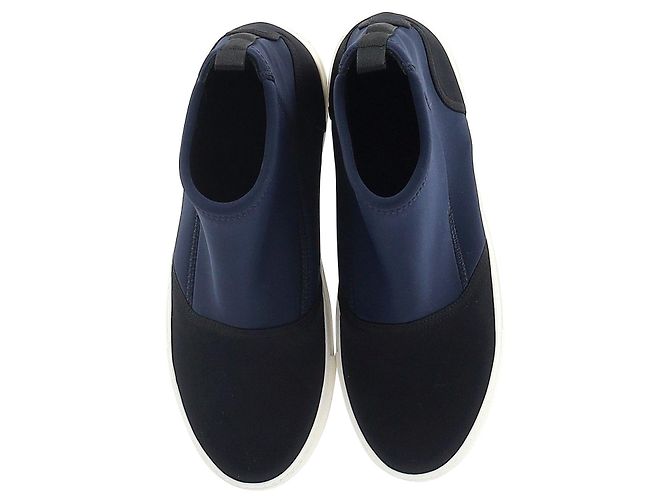 Stivaletti Sneaker Marni in Neoprene in Neoprene Blu Blu navy - vista 4