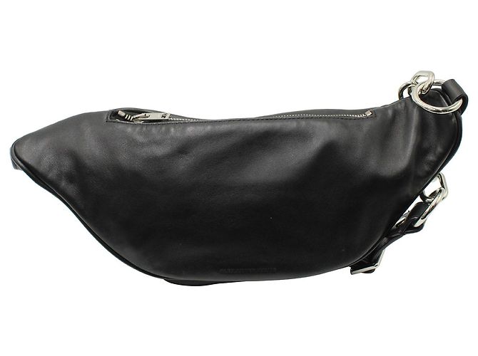 Alexander Wang Attica Fanny Pack em couro napa preto - vista 6