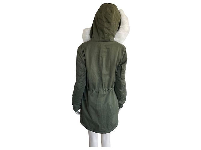 Autre Marque Parka NOEMIE KENT Perfect Girls Caqui y Blanco - vista 5