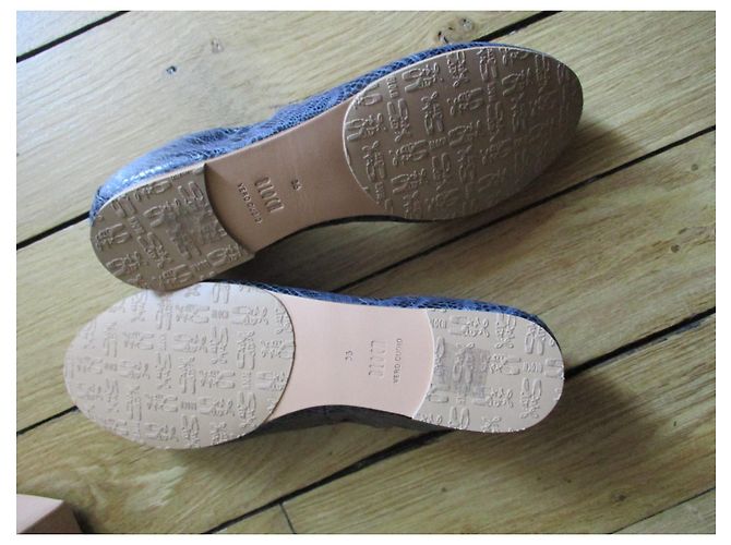 Bloch Bailarinas de piel grabada, Pointure 36. Gris antracita - vista 4