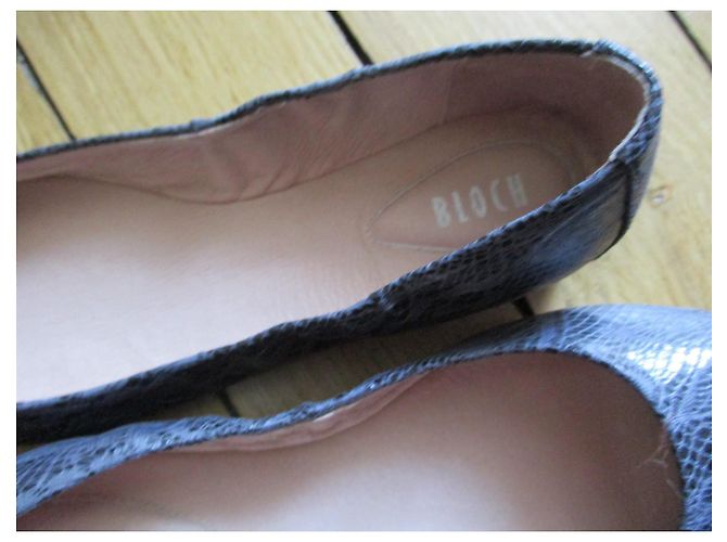 Bloch Bailarinas de piel grabada, Pointure 36. Gris antracita - vista 5