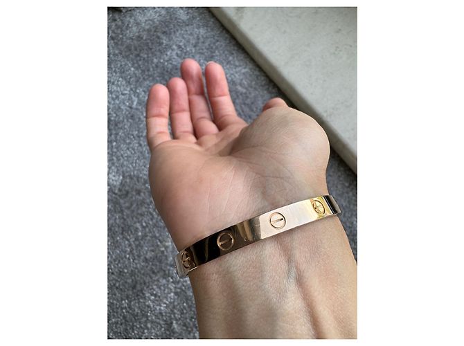 Bracciale Cartier Love in oro rosa D'oro - vista 8