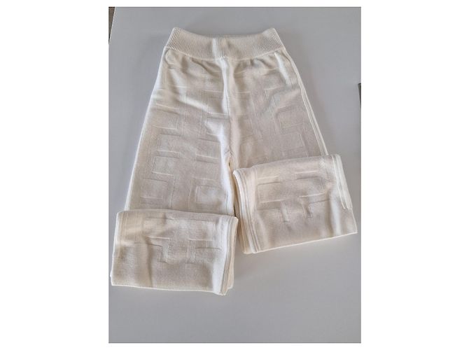 Hermès Strickhose Aus weiß - Ansicht 3