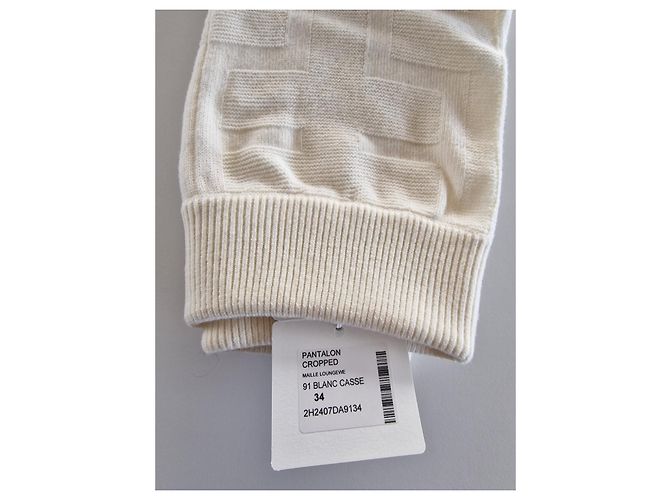 Hermès Strickhose Aus weiß - Ansicht 4