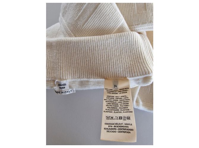 Hermès Strickhose Aus weiß - Ansicht 5