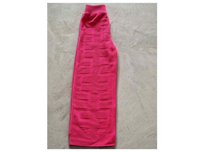 Pantalones cortos Hermès de lana rosa flash - vista 2
