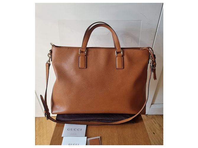 Gucci Bamboo Lederhandtasche camel Kamel - Ansicht 2
