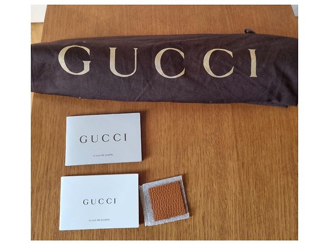 Gucci Bamboo Lederhandtasche camel Kamel - Ansicht 3