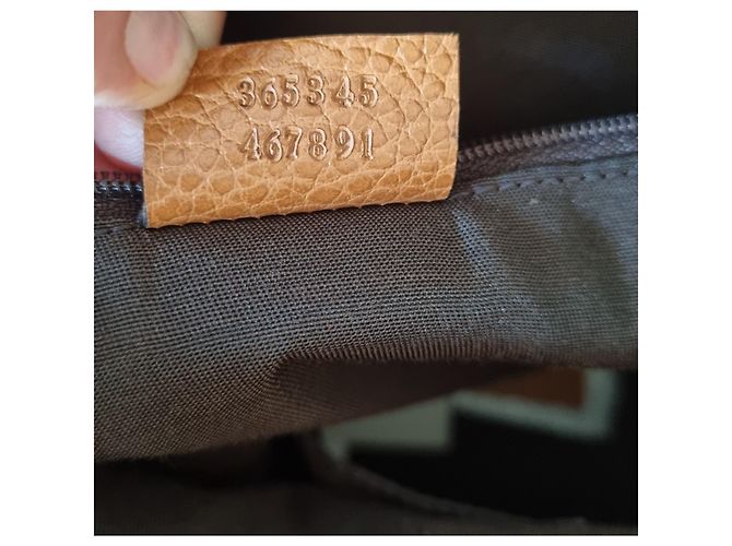 Gucci Bamboo Lederhandtasche camel Kamel - Ansicht 4