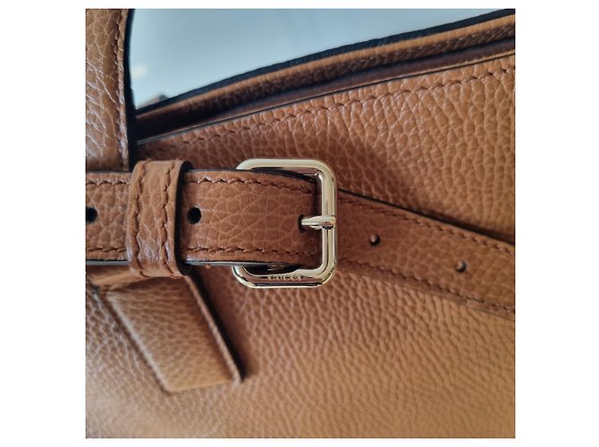 Gucci Bamboo Lederhandtasche camel Kamel - Ansicht 7