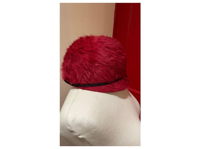 Cappello Vismelu in lana rosso Emmanuelle Khanh - vista 2