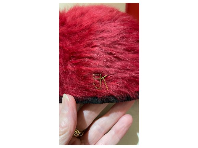 Cappello Vismelu in lana rosso Emmanuelle Khanh - vista 3
