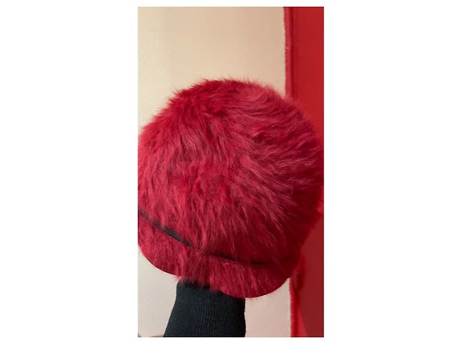 Cappello Vismelu in lana rosso Emmanuelle Khanh - vista 6