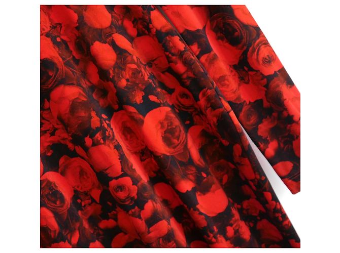 Vestido con estampado de rosas rojas de Givenchy - vista 4