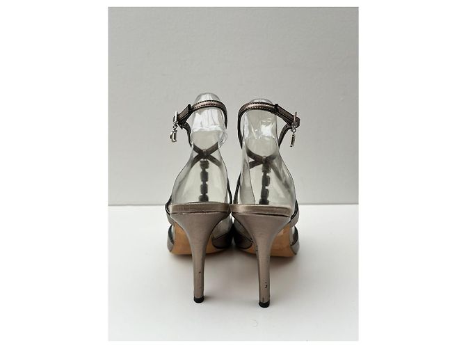 Sandali Dior in pelle metallizzata Metallico - vista 7