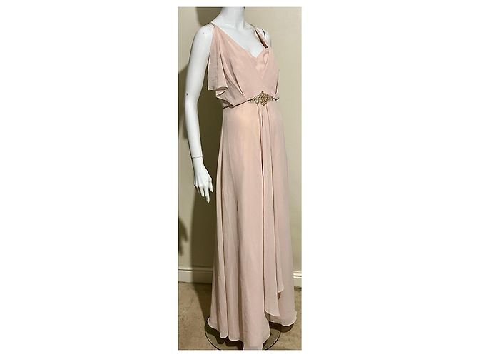 Jenny Packham blassrosa Chiffon-Ballkleid Pink - Ansicht 2