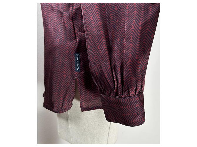 Armani Jeans Hemd Polyester Mehrfarbig Größe 42 Mehrfarben - Ansicht 6