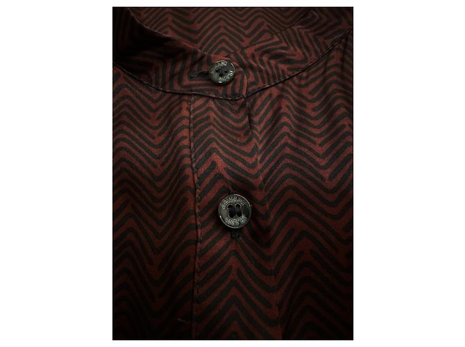 Armani Jeans Hemd Polyester Mehrfarbig Größe 42 Mehrfarben - Ansicht 8