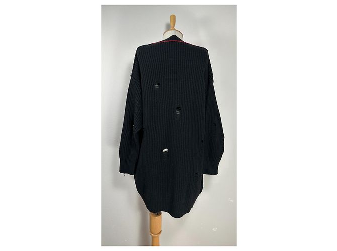 Pinko Strickjacke Schwarz Kaschmir Wolle - Ansicht 3