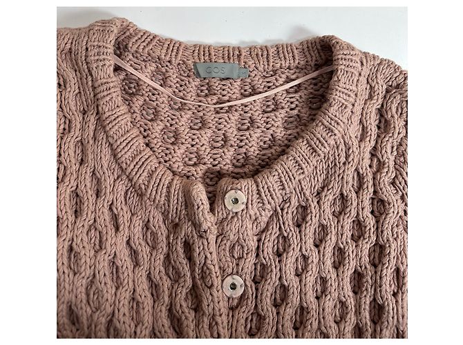 Cardigan Cos Rosa in Cotone - vista 5