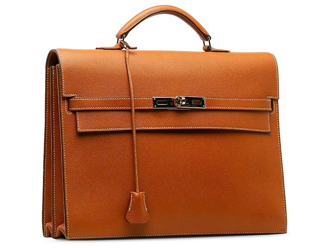 Hermès Hermes Brown Epsom Kelly Depeches 34 Marrone - vista 2