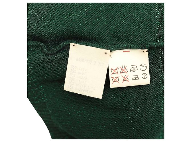 Alessandro Dell'Acqua Camicetta senza maniche verde glitterata con fiocco - vista 5