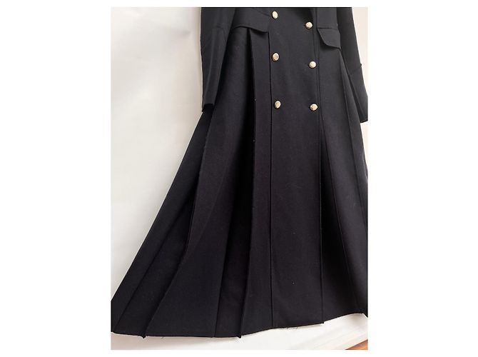 Abrigo de lana Ermanno Scervino Azul marino - vista 11
