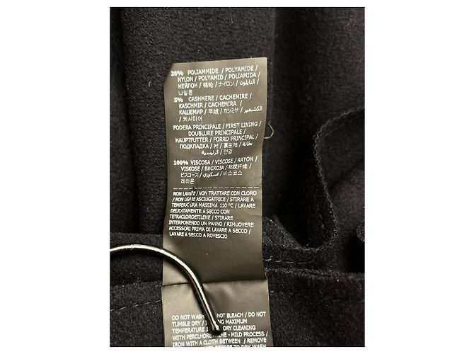 Abrigo de lana Ermanno Scervino Azul marino - vista 15
