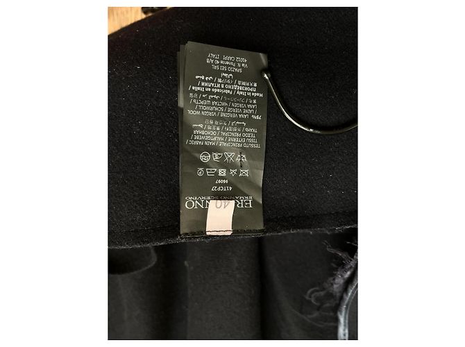 Abrigo de lana Ermanno Scervino Azul marino - vista 16