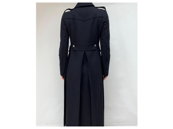 Abrigo de lana Ermanno Scervino Azul marino - vista 3