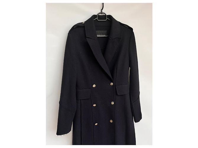Abrigo de lana Ermanno Scervino Azul marino - vista 4