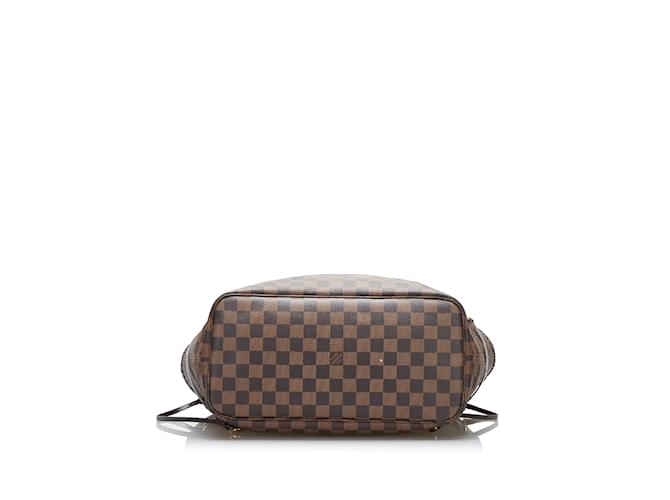 Neverfull Sacs à main LOUIS VUITTON Marron - vue 4