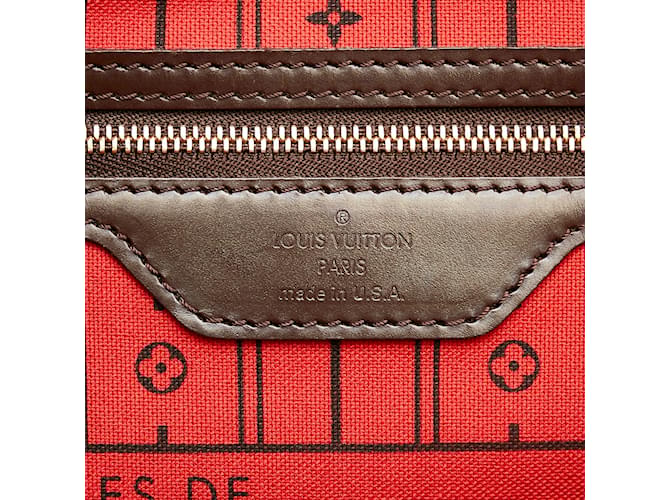 Neverfull Sacs à main LOUIS VUITTON Marron - vue 6