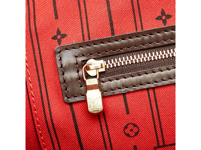 Neverfull Sacs à main LOUIS VUITTON Marron - vue 8